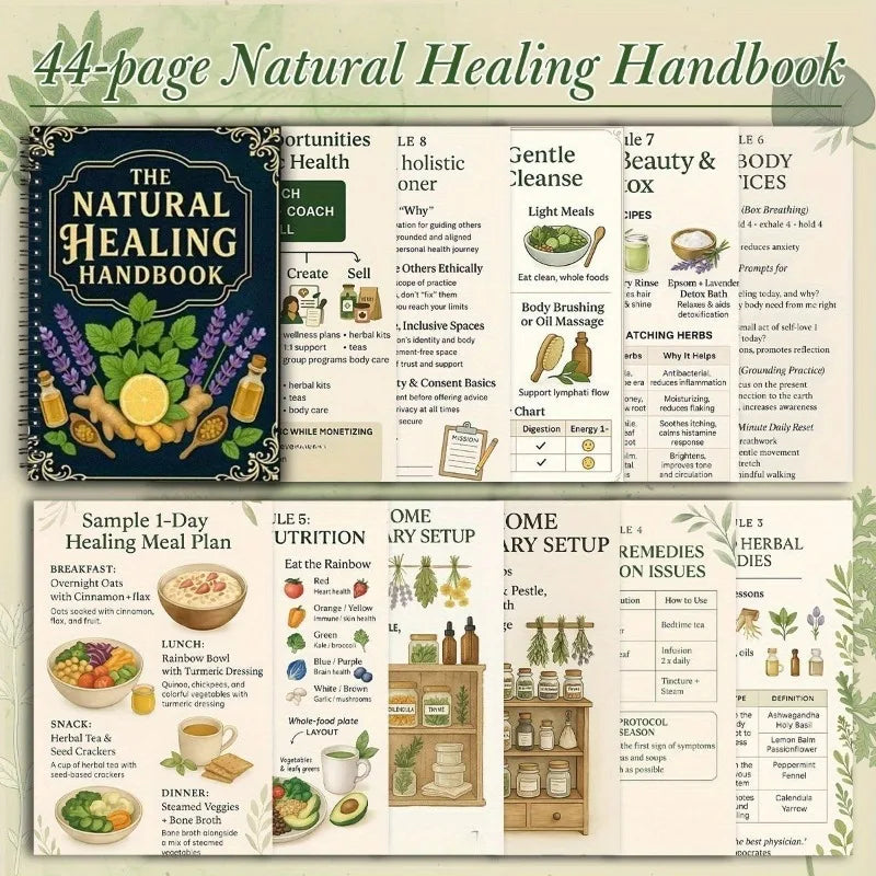 The Natural Healing Handbook: Everyday Guide to Herbal Remedies & Self-Care