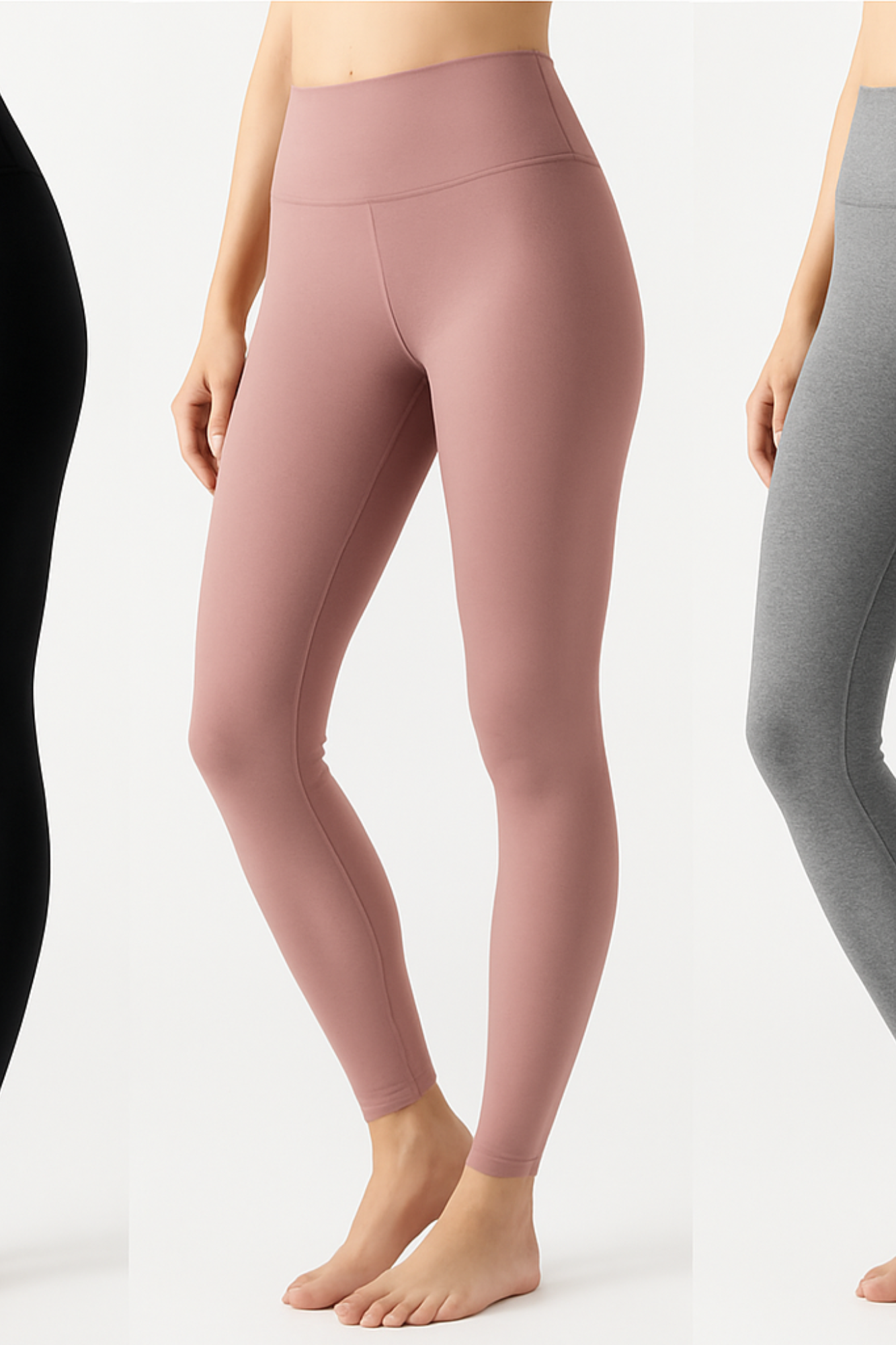 Confidence Gray High-Waist Leggings