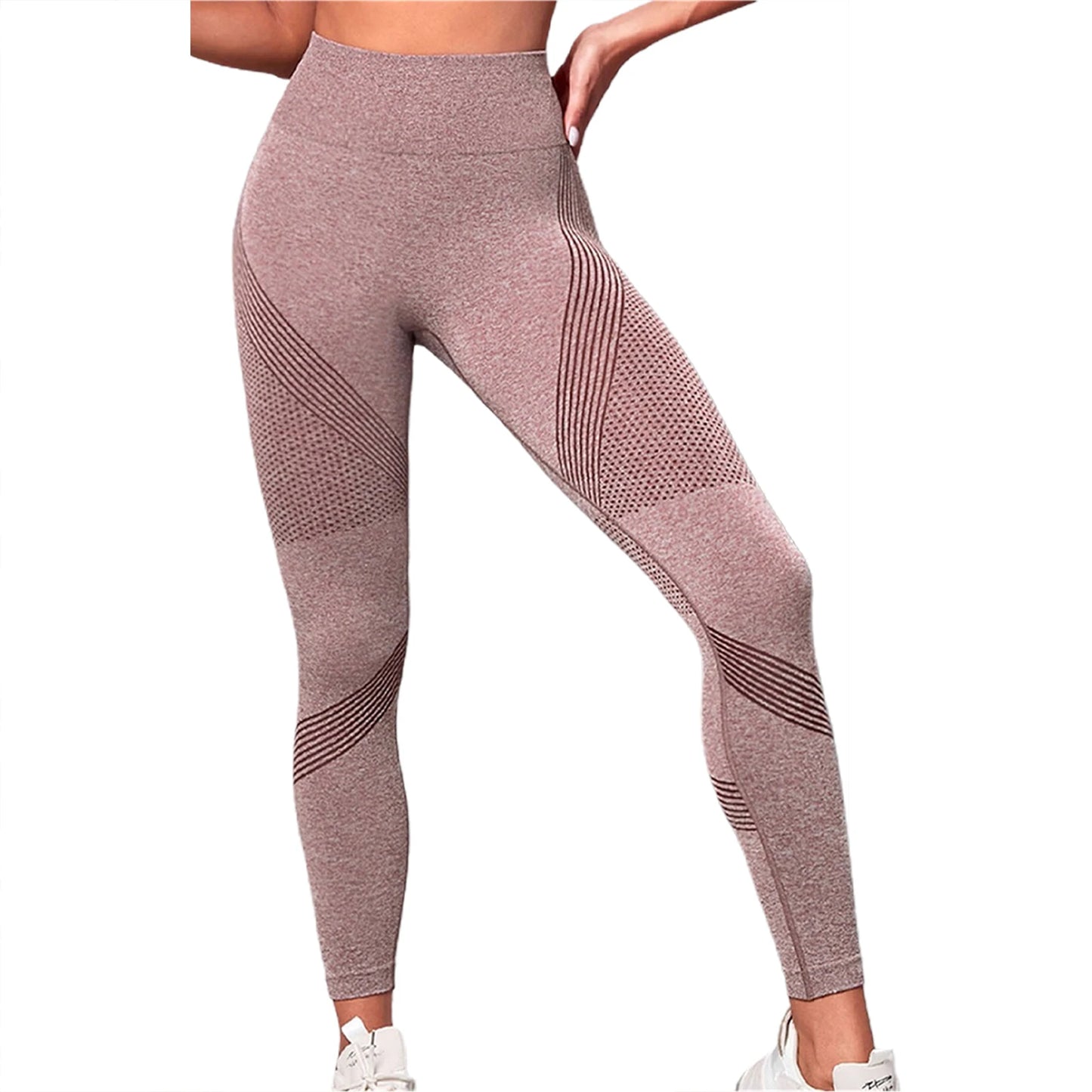 Confidence Gray,Pink, Black  High-Waist Leggings